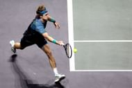 Andrey Rublev at the 2024 ABN AMRO Open - Getty Images